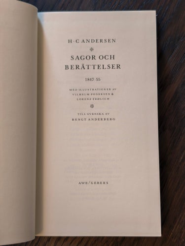 Sagor och berättelser av H.C. Andersen