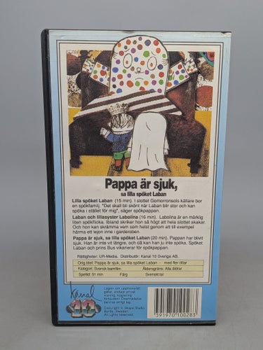 Pappa är sjuk, sa lilla spöket Laban - Svenskt tal - VHS