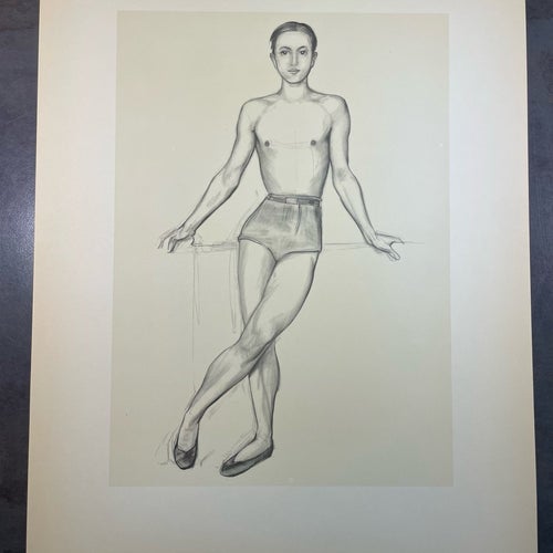Nils von Dardel, blyertsskiss från ”Unga modeller i blyerts” som utkom 1944!