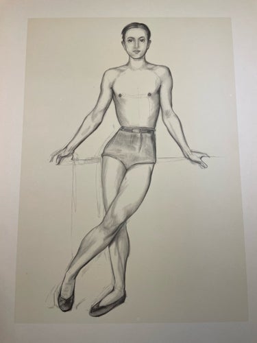 Nils von Dardel, blyertsskiss från ”Unga modeller i blyerts” som utkom 1944!