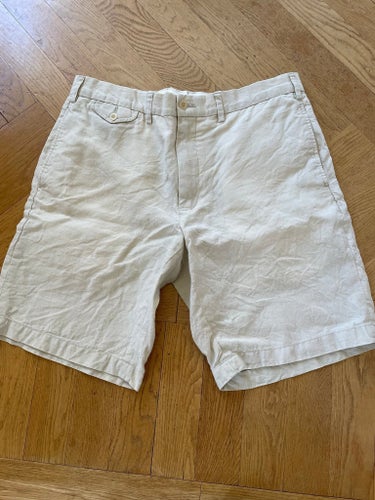 Polo by Ralph Lauren naturfärgade linneshorts, storlek 36