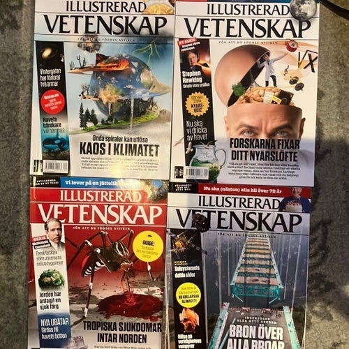 Illustrerad Vetenskap tidningar x 4 st