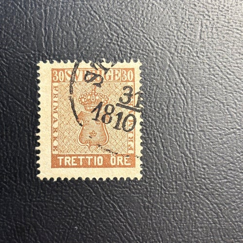 F11 T14 30 öre brun stämplat Stockholm 31/10 18?