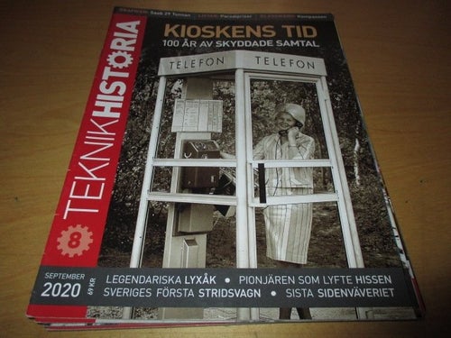 TEKNIKHISTORIA NR 8 2020. SAAB 29 TUNNAN, TELEFONKIOSKEN ,M.M