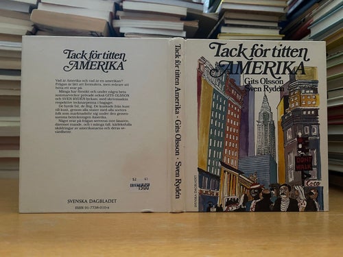 Tack för titten Amerika av Gits Olsson, Sven Ryden, bok, Very Fine plus