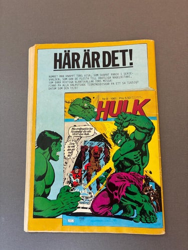 Hulk nr 7 1981 Hulken
