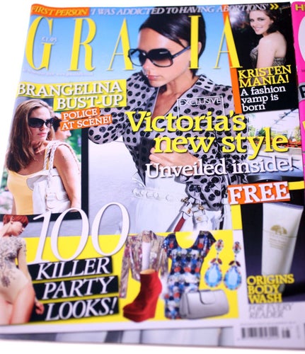 Grazia Magazine-3 issues included-November 2009-NEW-Weight 1.1 Kg-FREE postage
