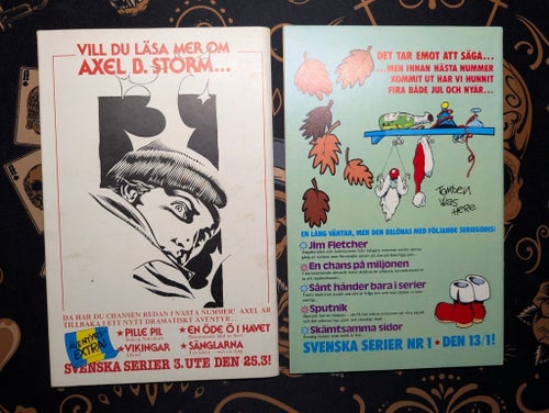 2 st Svenska Serier från 1981