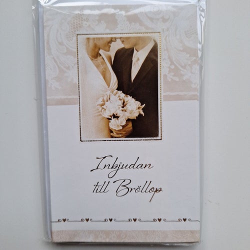 Inbjudningskort till bröllop, 20 gäster (2)