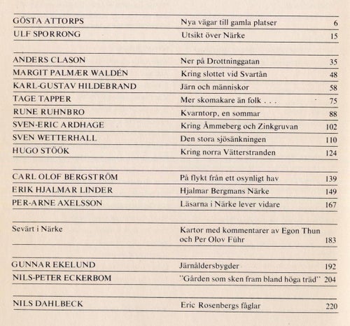 Närke (Svenska Turistföreningens årsskrift 1975)