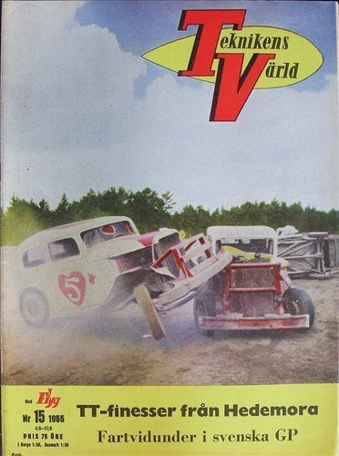 TEKNIKENS VÄRLD 1955/15.De Soto.Norton.Porsche,Ferrari. Maserati,Aston,Jaguar