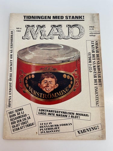 MAD ( svensk ) Nr 6  - 1965