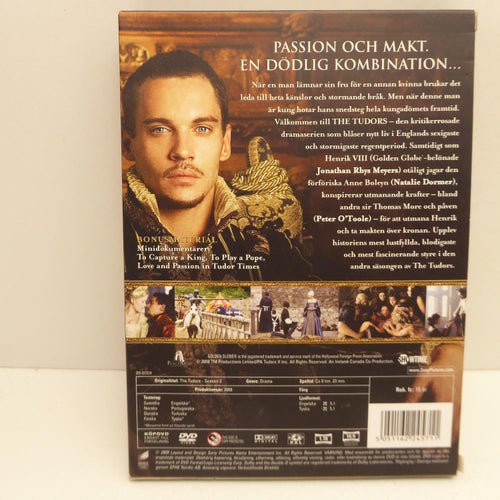 The Tudors Säsong 2 - Region 2, DVD-box, Svensk text, Fint skick