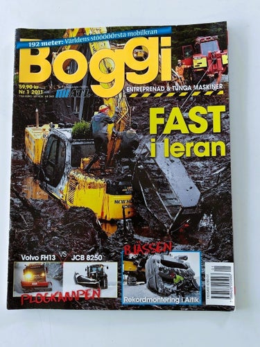 Boggi nr 1 2011 – SÄLLSYNT NR! Entreprenad & Tunga maskiner