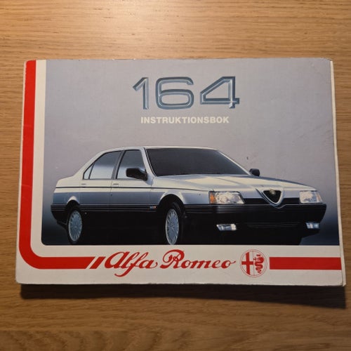 Alfa Romeo 164 Instruktionsbok