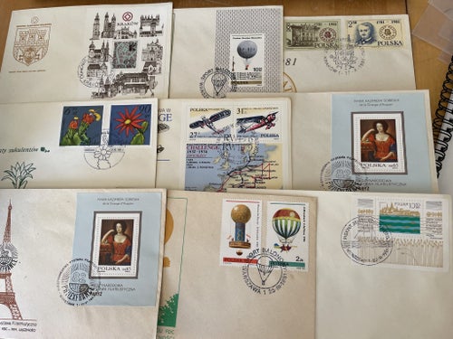 Polen: ca 200-250st FDC inkl mycket motiv.