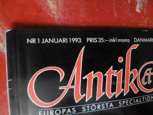 ANTIK & AUKTION, 1993 NR 1, TIDNING