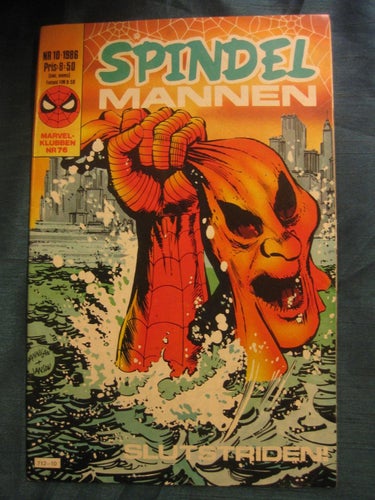 SPINELMANNEN : NR 10 - 1986 - MARVEL / SPIDER-MAN - SAMFRAKTAR