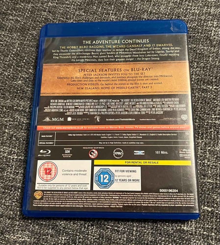 THE HOBBIT - SMAUGS ÖDEMARK (2013) UK-IMPORT I MKT FINT SKICK!