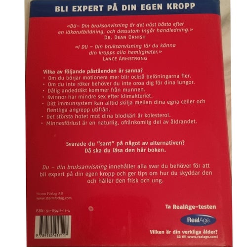 Du - Din bruksanvisning: Stora handboken om din kropp för att må bättre och