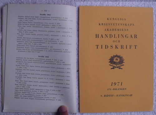 Krigsvetenskapsakademiens personhistoria 1896–1971 (Krigsvet 9/1971)