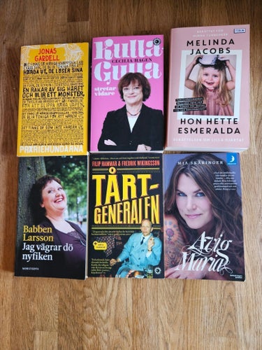 Bokpaket: Jonas Gardell, Cecilia Hagen, Melinda Jacobs m.fl.