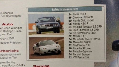 Auto motor und sport nr 21 2002: Hyundai Terracan, Kia Sorento, Jeep Cherokee