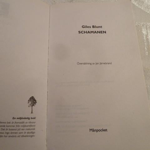 SCHAMANEN, G. BLUNT, 2006,  POCKET, BÖCKER