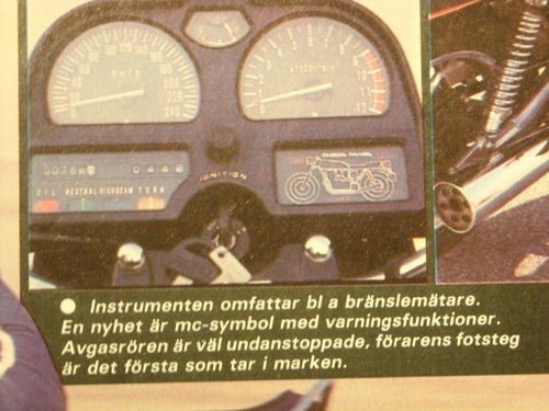 provkörning av nya Suzuki GSX 1100 från 1980