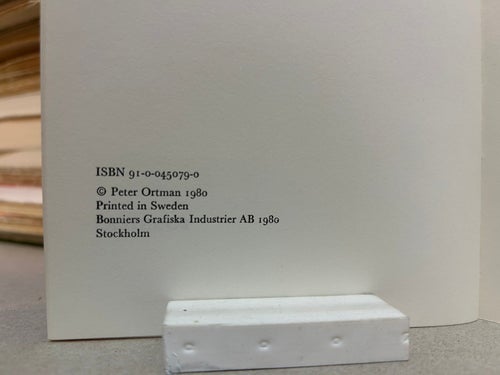 Sista resan med m/s Akilleus. Dikter ur dekadensen av Peter Ortman, VF+