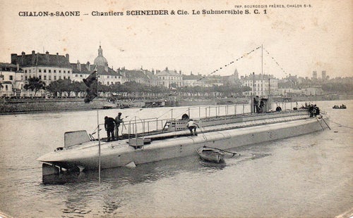 Brevkort Sjö KRIG - Cie . Ubåten S.C.1N°7092