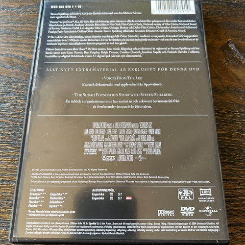 Schindler's List - DVD