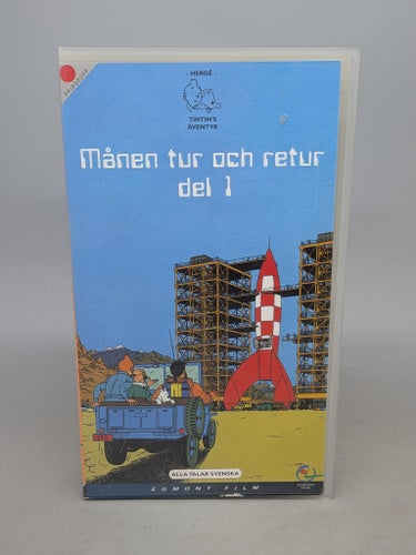 Tintins Äventyr - Månen tur och retur Del 1 - Svenskt tal - VHS