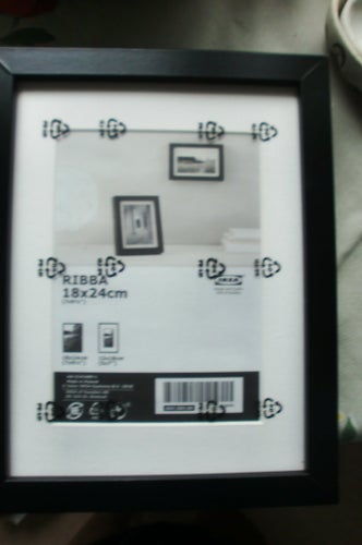 IKEA RIBBA Tavelram Svart 18x24 cm