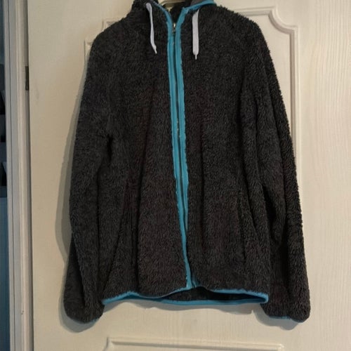 Grå fleecejacka