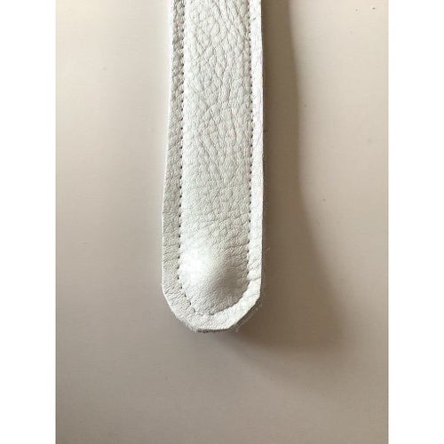 NY BYGELREM (vit) ÄKTA LÄDER-REM till STOKKE Tripp Trapp barnstol.
