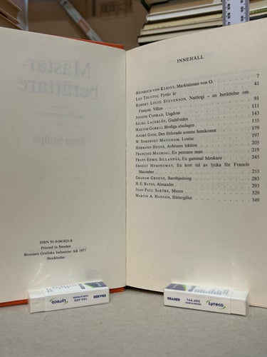Mästerberättare Sartre Hemingway Gorkij Hesse Tolstoj Sillanpää mm