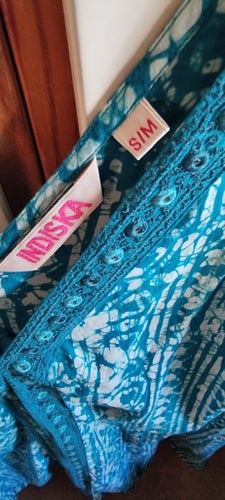 Indiska, Wusika turkos blus, storlek S/M