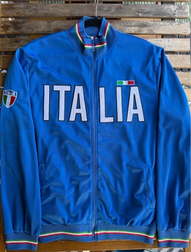 ITALIA blå träningsjacka, storlek XXXL