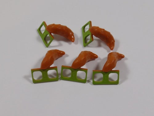 5st Bitar Dark Orange - Robin Hood Svans - Disney Lego