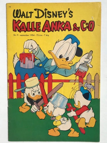 Kalle Anka - 1954:9. VG-FN