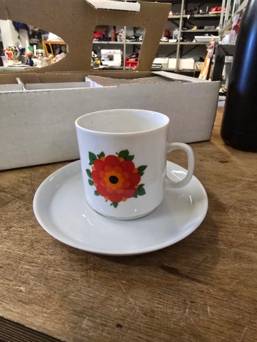 Winterling Kirchenlamitz Bavaria Kaffekoppar med fat