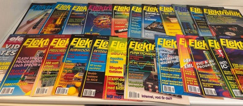 23 st Allt om Elektronik 1986–1998 – elektronik, dator, byggprojekt