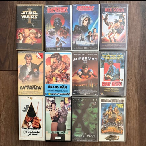 Parti VHS! Star Wars! X-Files! Red Sonja! Clockwork Orange! Mm!