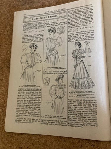 Qvinnan och Hemmet Augusti 1907 Månadsskrift för svenska kvinnan i Amerika Mode