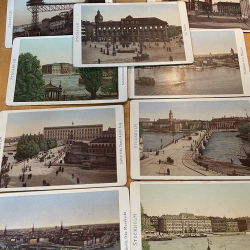 Kolorerade Vyer Öfver Stockholm, 9st 1890talet.