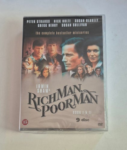 Rich Man, Poor Man Book I & II - The Complete Bestseller Miniseries 9-disc / Ny