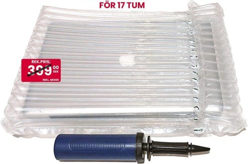 NYTT 10-pack 17-tum Uppblåsbara skyddspåsar för bärbara datorer inkl Pump