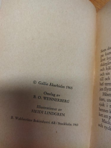 Anna Lena i Dalarna av Gallie Åkerhielm. bok. Very Fine plus