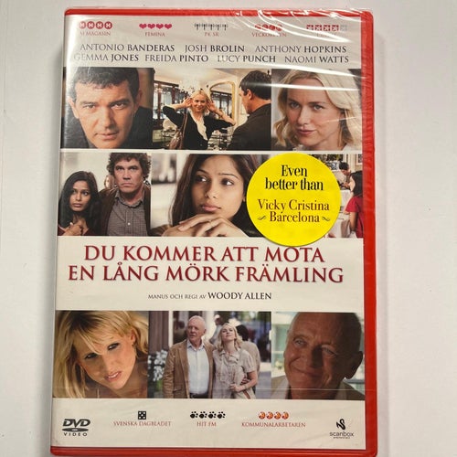 DU KOMMER ATT MÖTA EN LÅNG MÖRK FRÄMLING. DVD KOMEDI -10. INPLASTAD
